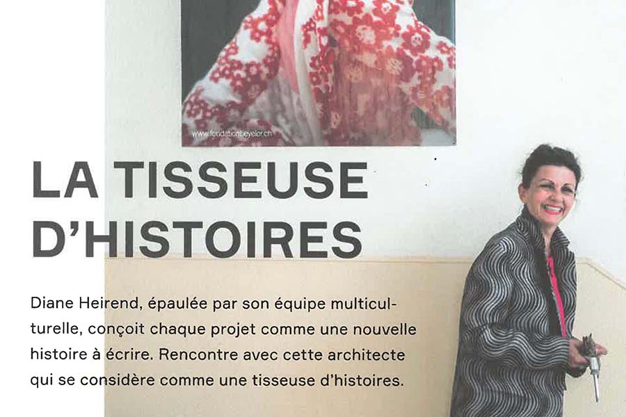 Diane Heirend, épaulée par son équipe multiculturelle, conçoit chaque projet comme une nouvelle histoire à écrire. Rencontre avec cette architecte qui se considère comme une tisseuse d’histoires.